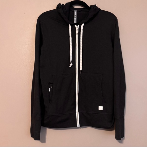 Vuori Jackets & Blazers - Vuori Halo Performance DreamKnit Full Zip Jacket Black Heather Women’s Small